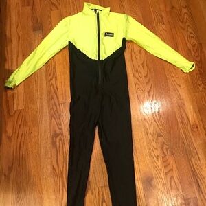 Aeroskin Yellow Nylon Lycra Full Body Suit S
